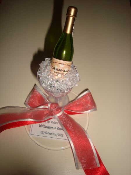 Taças com champaghe