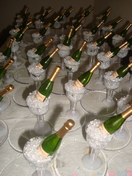 Taça com champaghe